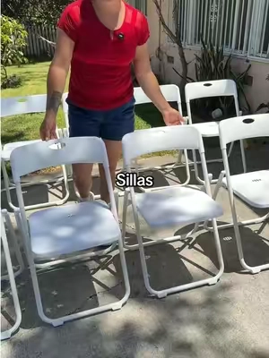 Sillas plegables de plástico #tiktokshopcreatorpicks 