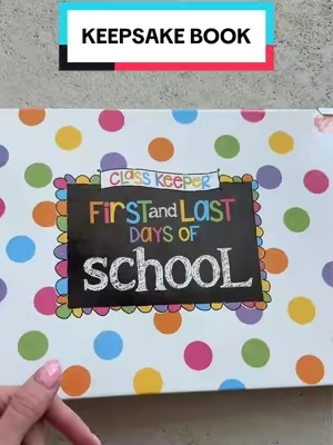 The sweetest and most special way to save their memories 💗 @Denise Albright Studio #tiktokshopbacktoschool #memorybook #firstdayofschool #keepsake #scrapbook 