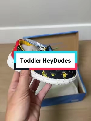 Have you seen a cuter pair of HeyDudes?! #toddlershoes #backtoschoolshoes #toddlerheydudes #kidsheydudes #tiktokshopcreatorpicks 