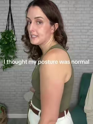 If you have bad posture, grab the posture, correcting shoulder strap. It’s an easy and affordable way to correct your posture. Your posture affects a lot more than just your shoulders. #posturecorrection 