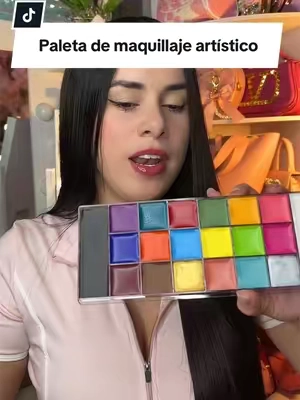 Respuesta a @María Colmenares 🇺🇸 #faceandbodypaint #colorpalette #maquillajeartistico #halloweenmakeup #artisticmakeup 