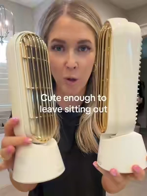 The best bathroom countertop fans 🥵 #qvc #portablefan #rechargeablefan #cooldown #homefinds 