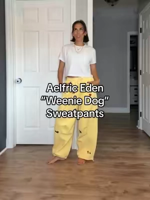 The quality is a 10/10💛 #aelfriceden #sweatpants 