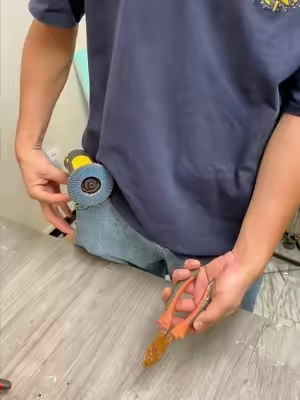 Sometimes you just don't want to move that big thing out for just cutting a bolt #dealsforyoudays #diytools #anglegrinder #mechanic  #mechaniclife 