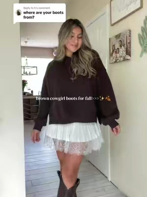 Replying to @h #fallboots #cowgirlboots #falloutfits #fallootd #fall 