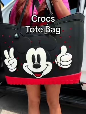 The Mickey tote is finally back!! #crocs #crocstote #crocstotebag #crocsbag #tiktokshopcreatorpicks @Crocs 