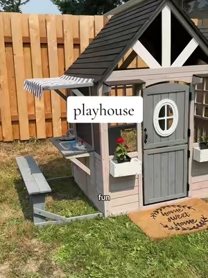 What do we think?? 🏡 @ALBOTT #homedecor #cozyvibes #living #playhouse #kidtoys 
