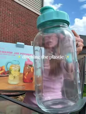 If you are ditching microplastics for glass - you gotta check out these glass pitchers for drinks!  #drinks 