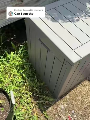 Replying to @Roxana11 hope this helps! 💖 #storagebox #outdoor #waterproof 