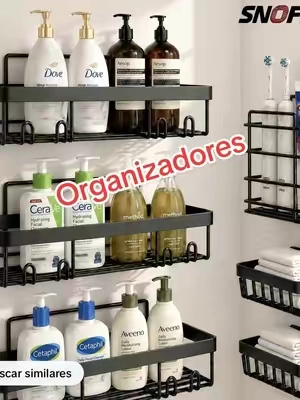 @Sigird Snofrid – Juego de 6 repisas adhesivas para ducha, diseño avanzado resistente al óxido, instalación sin perforaciones, incluye jabonera, gran capacidad de almacenamiento para baño, montaje en pared, también ideal para cocina y hogar. #tiktokshopsummersale #summervibe #TikTokshopbacktoschool #dealsforyoudays #organizer 