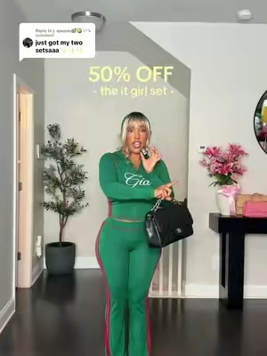 Replying to @𝐣. 𝐬𝐩𝐚𝐦𝐦🦪🥝🤍 run girls don’t walk! These are on a huge sale  #iamgia #iamgiaset #matchingset #backtoschool #TikTokshopbacktoschool 
