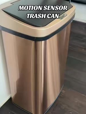 No more touching the trash can with messy hands. @QVC, Inc #trashcan #motionsensoredtrashcan #motiontrashcan #sensortrashcan #qvc 