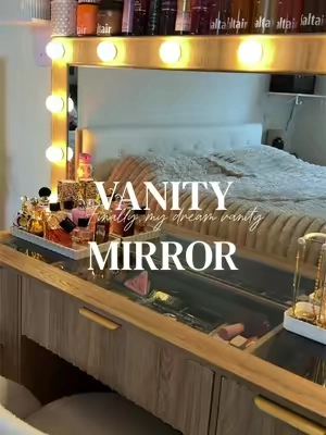 toda chica sueña con tener un vanity, pero este es el SUEÑO ECHO REALIDAD 🦢🩰🎀✨ #TikTokShopFinds #vanitymirror #vanitydesk #vanitymadera #vanillagirl 