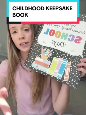The sweetest gift you could ever give your child 🥹 #memorybook #scrapbook #firstdayofschool #keepsake #toddlermoms 