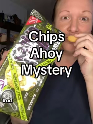 Can you guess the mystery flavor? 👀🍪 CHIPS AHOY! Chewy Mystery Glitch Cookies are a limited-edition snack with a top-secret flavor challenge. Grab a pack, take a bite, and see if you can crack the mystery before everyone else! #ChipsAhoy #MysteryFlavor #LimitedEdition #snackworks  #ad