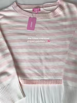 so soft and cute ₊˚⊹⋆ #edikted #knitsweater #sweaterweather #stripedsweater #outfitinspo 