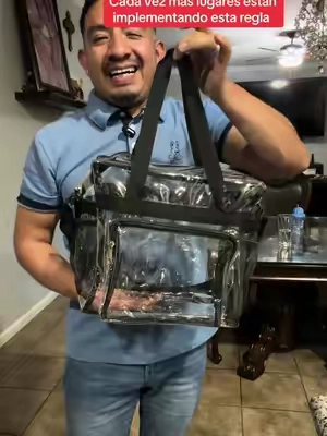 Cada vez más lugares están implementando esta regla, póliza de bolsa transparente #clearbagpolicy #clearbag #checkpoint #stadiumapprovedbags #events 