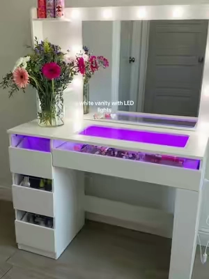 i love it 🎀🤍#vanity #vanitymirror #makeupvanity #giftguide #bedroomfinds 