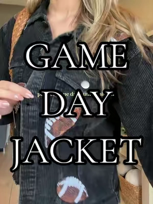 can literally wear her to every single game 🏈 #gamedayoutfit #gamedayootd #footballjacket   