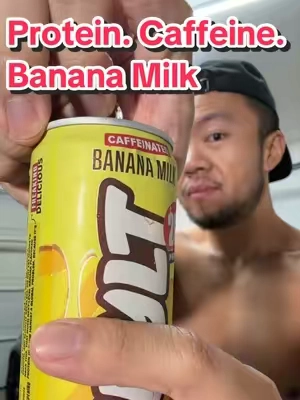 Protein. Caffeine. Banana Milk. This new flavor from @SPYLT is amazing! #protein #proteinshake #workout #gym #bodybuilding 