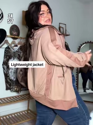 The lightweight jacket You’ll constantly be reaching for to throw on and go!@E@Eytinoj#jacketp#plussizefashionf#fallfashiont#TikTokshopbacktoschooll#layeringoutfits