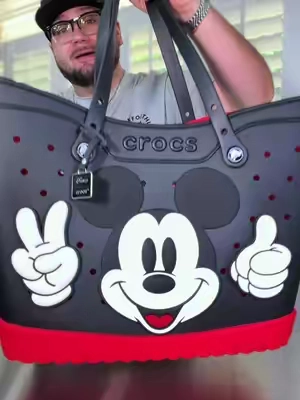 #mickeymouse #crocs #totebag 