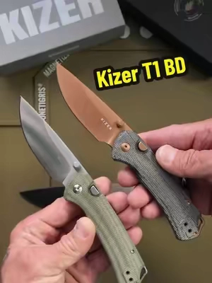 The Kizer T1 BD is a clean everyday carry with a 3.2" Nitro-V drop point blade and Kizer's smooth Button Liner Lock. Solid action, great ergonomics, and an easy knife to carry every day. #Kizer #KizerT1BD #EDCKnife #PocketKnife #EverydayCarry 