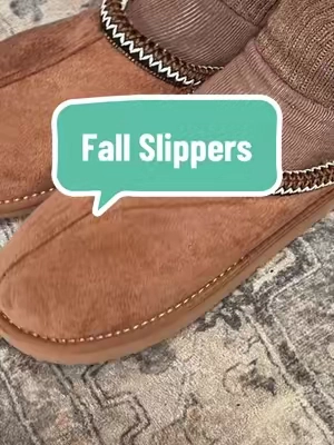 Entering my cozy fall era one affordable find at a time 🍂🤎 These slippers are giving expensive fall vibes without the expensive fall budget #FallSlippers #CozyFall #FallFinds #FallFashion #CozyGirl
