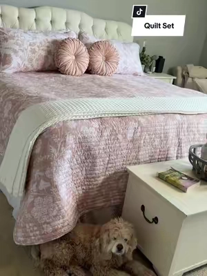This quilt set adds such an elegant touch to my bedroom. And I love that it’s reversible so I can change the mood any day I want. @@Linens & Hutch##quilt##reversiblequilt##bedroommakeover##TikTokShopBacktoSchool##tiktokshopcreatorpicks 