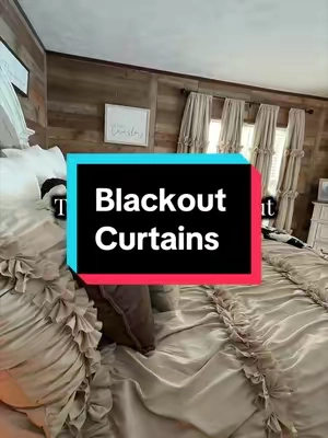 These are the prettiest blackout curtains ever! #farmhouse #Home #homemusthaves #homedecor #blackoutcurtains @HIG Home 