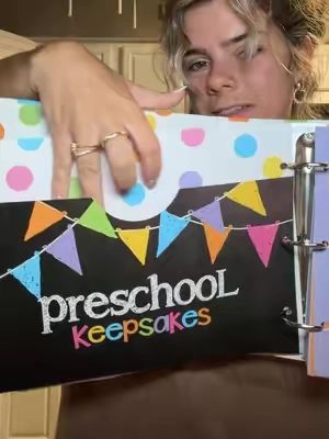 isn’t she still a baby tho?🥹 this is gonna be so sweet to hand over to her when she graduates 🤍📝💌 #keepsake #momsontiktok #TikTokshopbacktoschool 