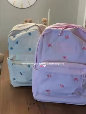 The cutest backpacks for my girls! Can’t believe it’s already that time again! 🥹🥹 #jansportbacktoschool #jansportbackpack #girlsbackpack #backtoschool #bowbackpack 