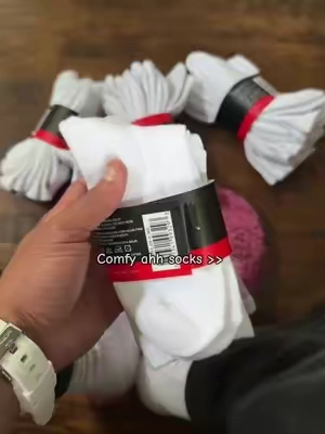 Lowkey super comfy too 😮‍💨 #whitesocks #menssocks #socks #cottonsocks #comfysocks 