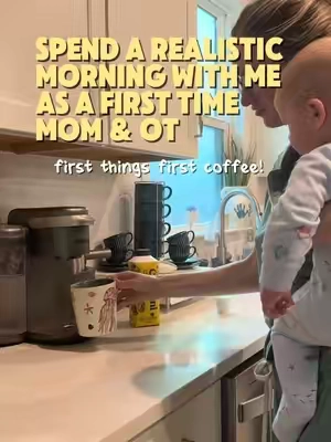 a reminder that you don’t need fancy activities to support your baby’s development. some of the biggest learning moments happen during your everyday routine 🤍 #occupationaltherapist #babydevelopment #firsttimemom #wakewindows #realmotherhood 