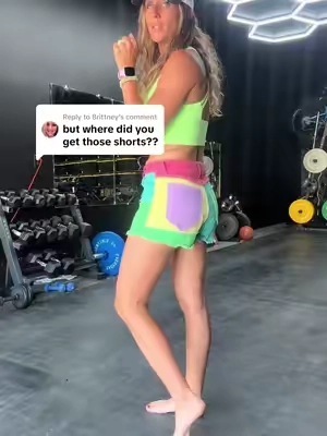 Replying to @Brittney TikTok shop! Go get some before they sell out! #tiktokshopsummersale #denimshorts #colorblockshorts #dopamineclothes 