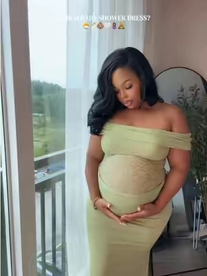 🧐🧐🧐 I’m sure my fav is not y’all’s fav #babyshowerdress #expectingmom #maternityshoot #pregnancytiktok #maternityfashion 