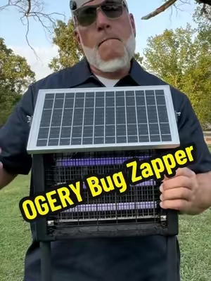 Mosquitoes Don’t Stand a Chance with the OGERY Solar Powered Bug Zapper! #solarbugzapper, #ogery, #bugzapper, #outdoorlife, #TikTokshopbacktoschool 