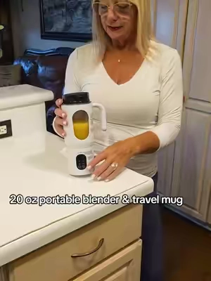 Take this to work, the gym...anywhere & anytime. #PortableBlender #PortableJuicer #SmoothieMaker #PersonalBlenderTravelMug #KitchenAppliancesKitchenGadgets 