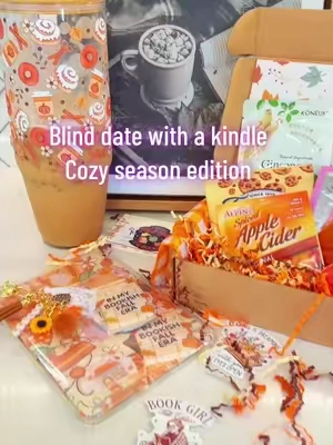 Blind date with a kindle Halloween and autumn book boxes are out now for a limited time! #blinddatewithabook #cozyseason #kindledecorating #kindlegirlie #BookTok @Moss & Margins 