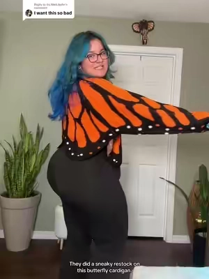 Replying to @Its.NikiLiljohn  #cardigan #plussizecardigan #butterflycardigan 