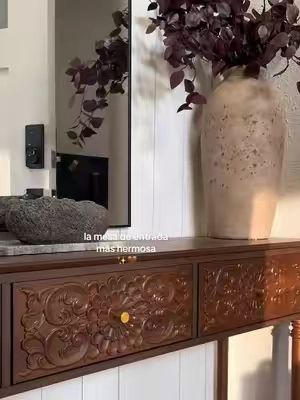 es perfecta 🤎✨ #entrytable #entrywaytable #homefinds #homeaesthetic 