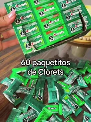 60 paquetitos de Clorets #TikTokShop #Clorets #chiclesdementa #Menta #Frescura 