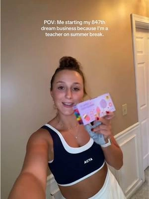 What this teacher is doing instead of lesson planning this summer...☀️ @bbonns & co.  Teacher summer break = time to start another business because why not.  #teachersoftiktok #teachersonsummerbreak #SmallBusiness #cakepops #cakepoptutorial 