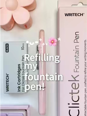 Wait… a retractable fountain pen that never smudge??😍😍😍#pen #stationery #nurselife #teacherlife #tiktokmademebuyit 