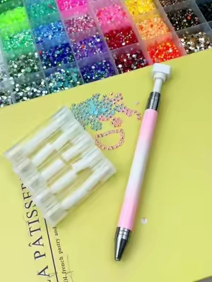 Upgrade your diamond painting game This diamondiart pen set comes with replaceable wax tips and a smooth, ergonomic grip that makes crafting easy, clean, and satistying. Perfect for beginners, pros, or anyone who uses crafting as therapy. #diamondpainting #pen #diamondart #TikTokshopbacktoschool #tiktokshopsummersale