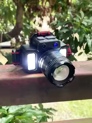 Linterna frontal LED, linterna frontal impermeable recargable por USB para exploracion, camping al aire libre. Muy bonita recomendada #led #flashlight #lights #headlamp #tools