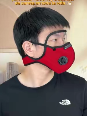 Banda regulable se adapta a cualquier cabeza, protege tu rostro de astillas y químicos al cortar madera o hacer reformas en casa.#yardwork #workshop #tiktok #face#mask