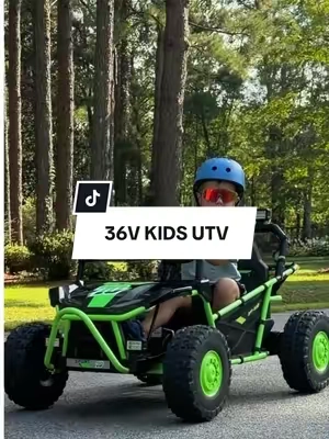 He outgrew the little ones, so clearly this was the next logical step 😂💚 #rideontoys #utv #kidstoys #outdoorplay #rideoncar  