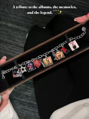 Every charm represents a memory, a song, and a moment.A wearable reminder of the music, memories, and moments. 🖤🥹#michaeljackson #MJ #bracelet #kingofpop#TikTokshopbacktoschool 