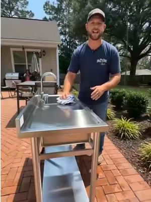 #vevor #utilitysink #stainlesssink #homeimprovement #outdoorkitchen 